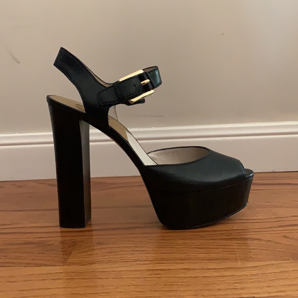 Michael Kors Black Platform Heels
